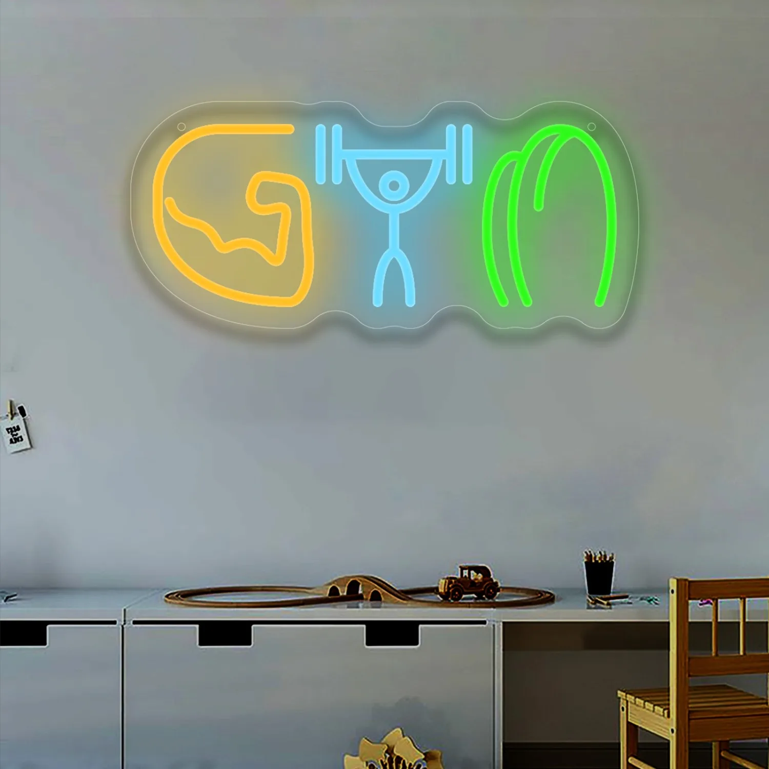 Неоновая вывеска для спортзала – обзор и цена Home Gym Neon Sign