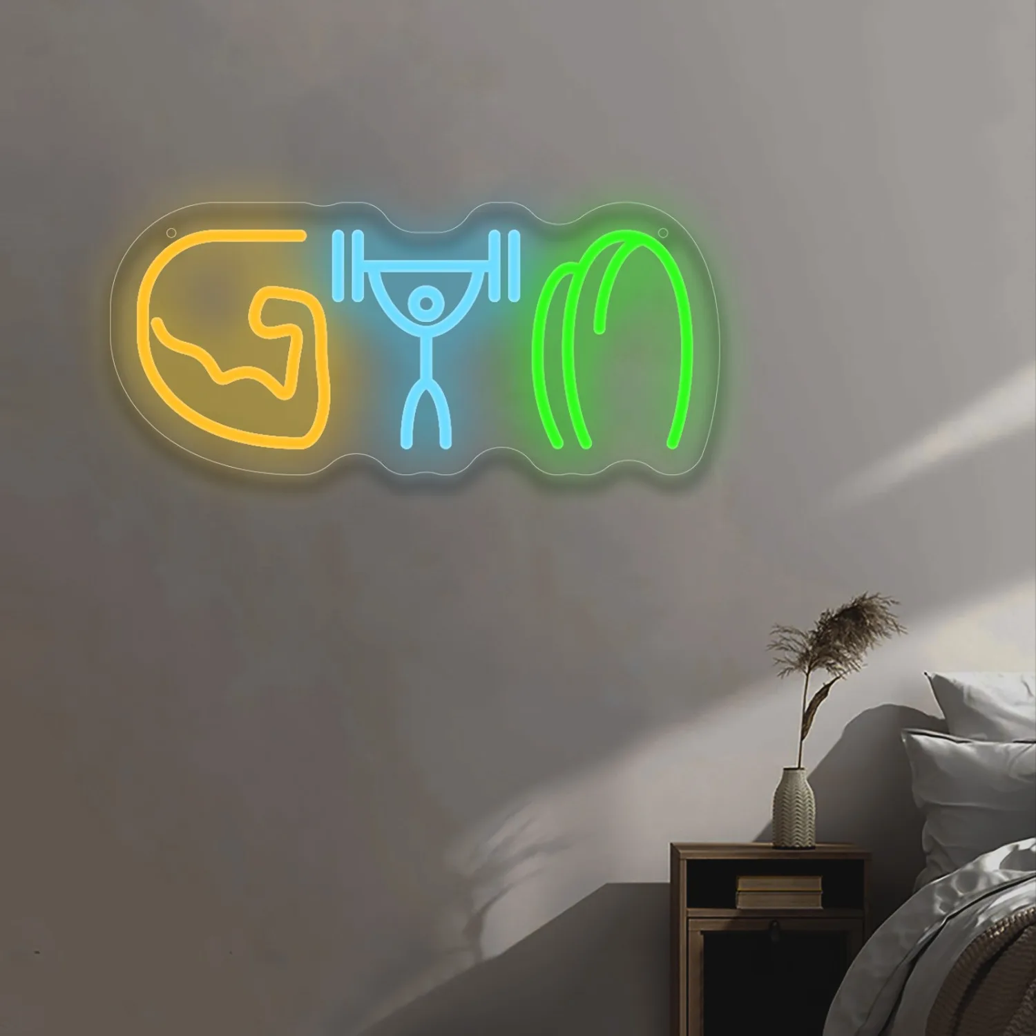 Неоновая вывеска для спортзала – обзор и цена Home Gym Neon Sign