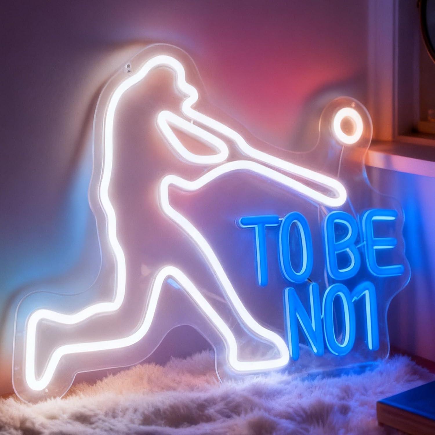 Неоновая вывеска «To Be No1» с – обзор и цена Home Gym Neon Sign