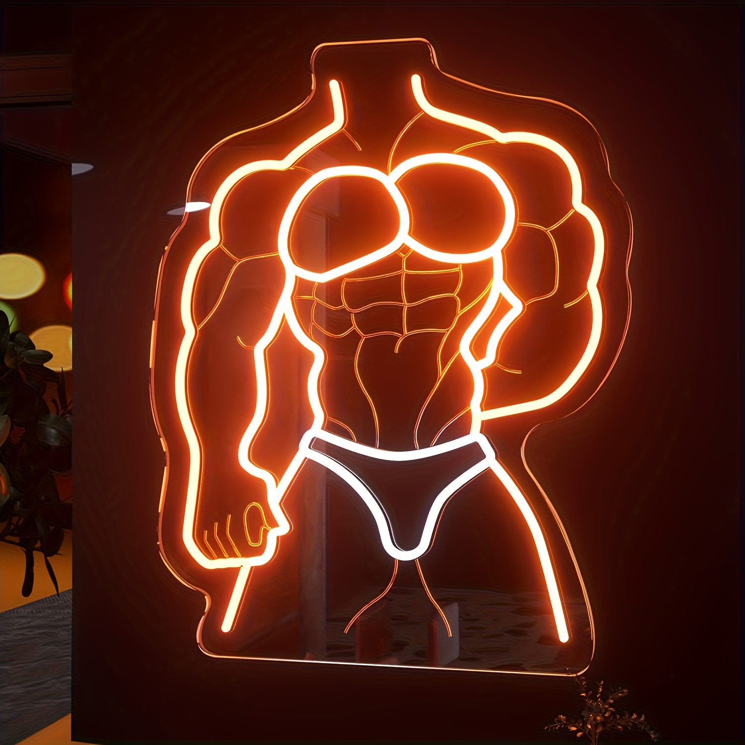 Мускулистый человек, неоновая  – обзор и цена Home Gym Neon Sign